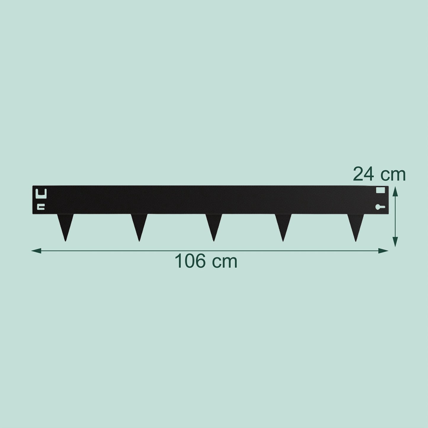 Steel Lawn Edging, Flexible Garden Border, Weed Barrier