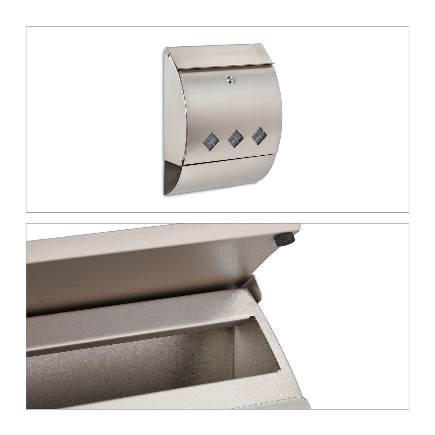 Steel Mailbox with Newspaper Compartment