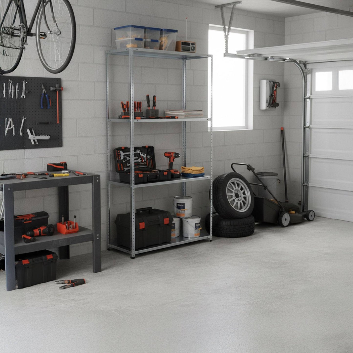 Steel Shelving Unit, 160kg Capacity, Bolt-Together