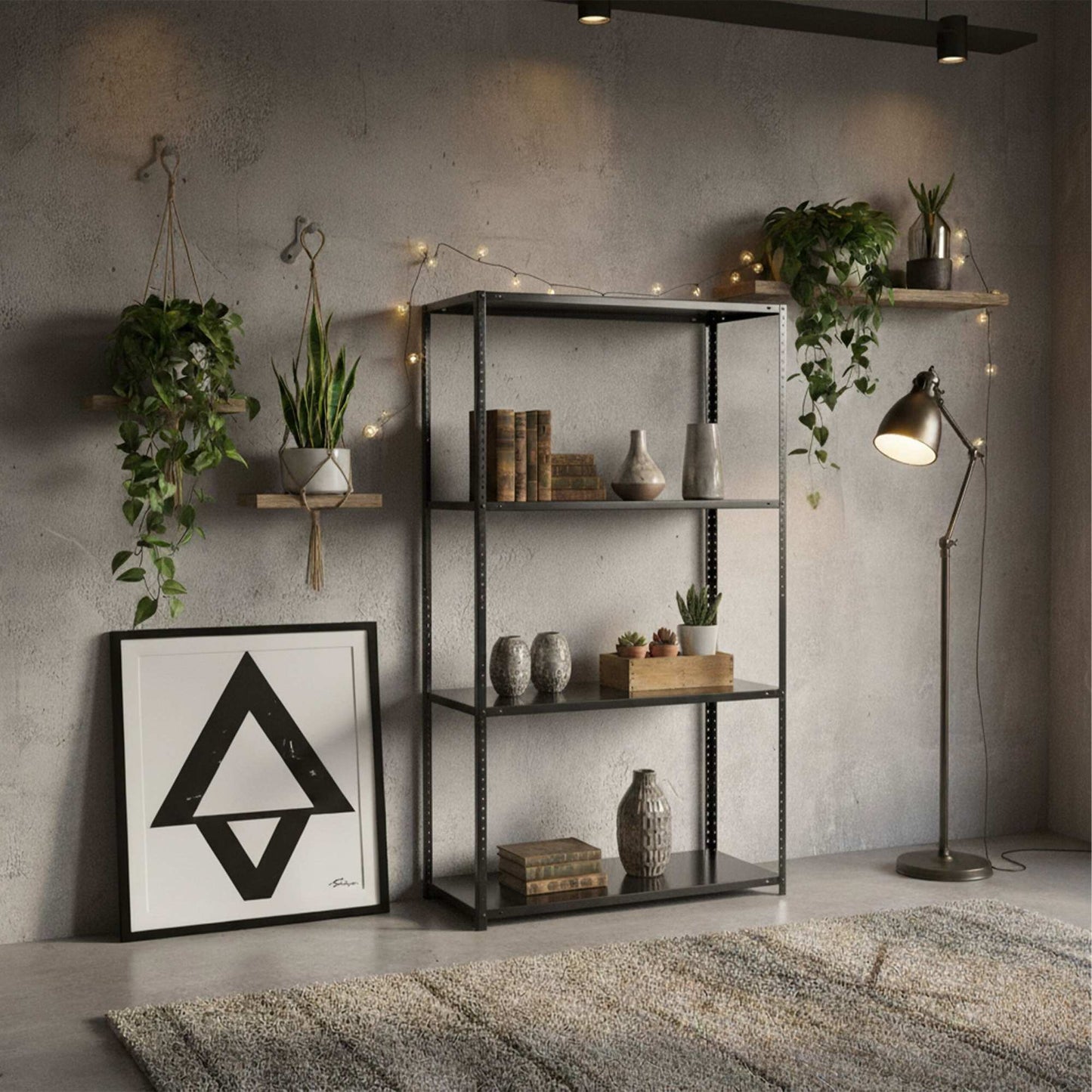 Steel Shelving Unit, 160 kg Capacity, Bolt-Together