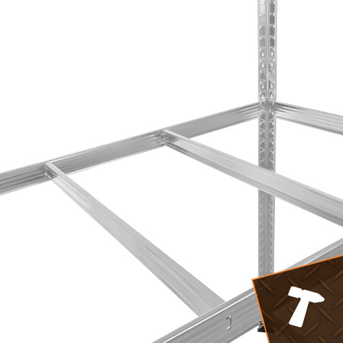 Steel Storage Rack, 5 Shelves, 180x100x60 cm, 1 Ton Capacity