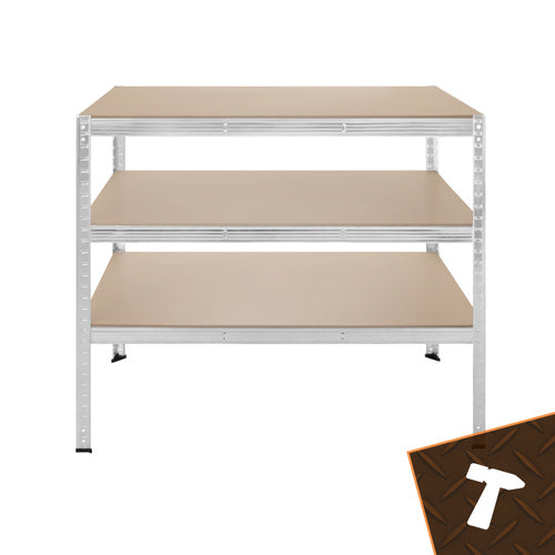 Steel Storage Rack, 5 Shelves, 180x100x60 cm, 1 Ton Capacity