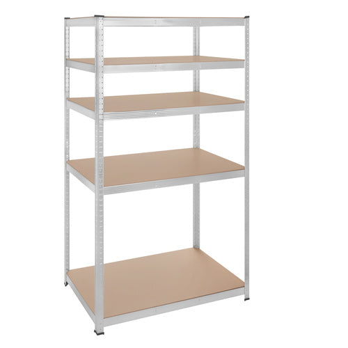 Steel Storage Rack, 5 Shelves, 180x100x60 cm, 1 Ton Capacity