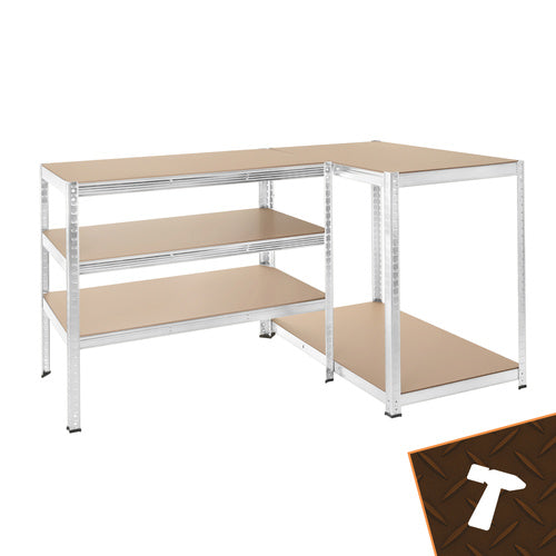 Steel Storage Rack, 5 Shelves, 180x100x60 cm, 1 Ton Capacity