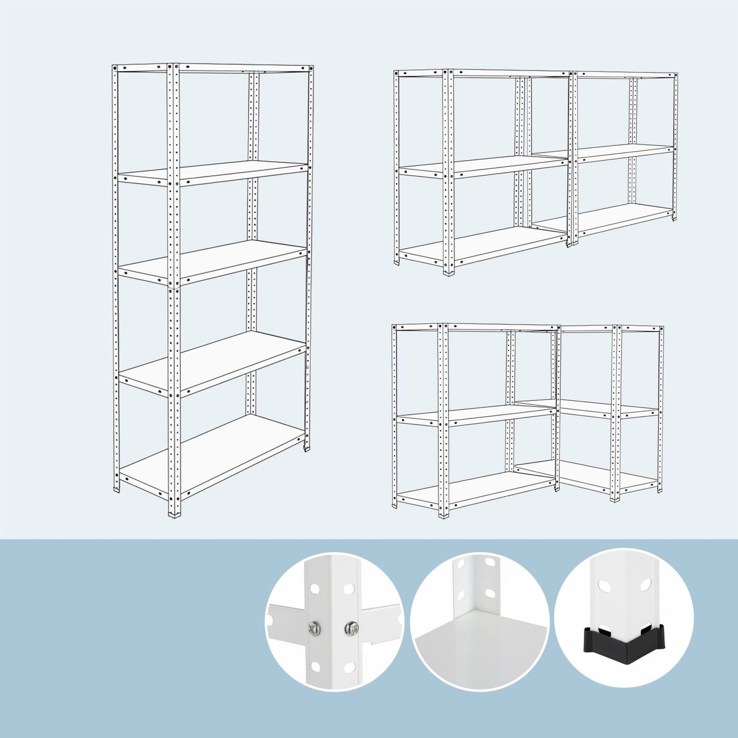 Steel Storage Rack – Heavy-Duty Metal Shelving