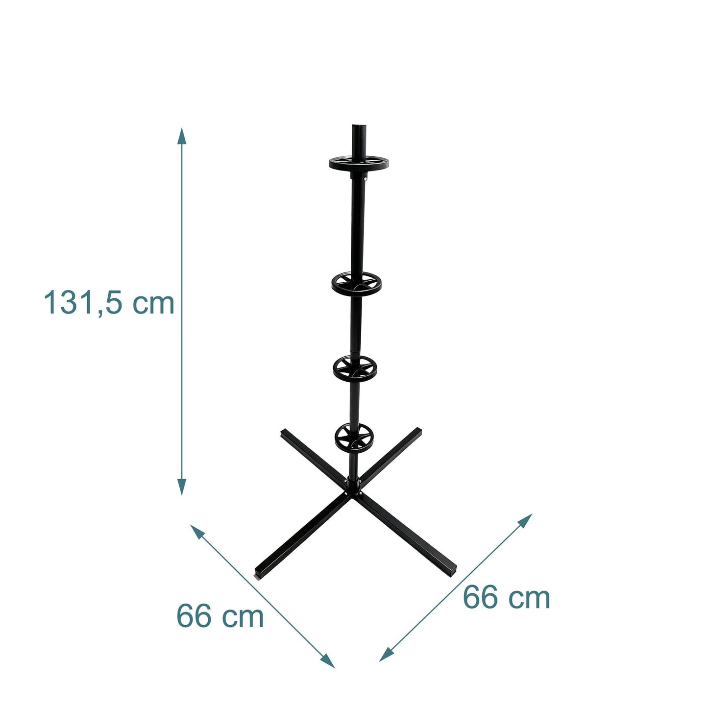 Steel Tyre Rack for 4 Tyres, 285mm, 120kg Capacity