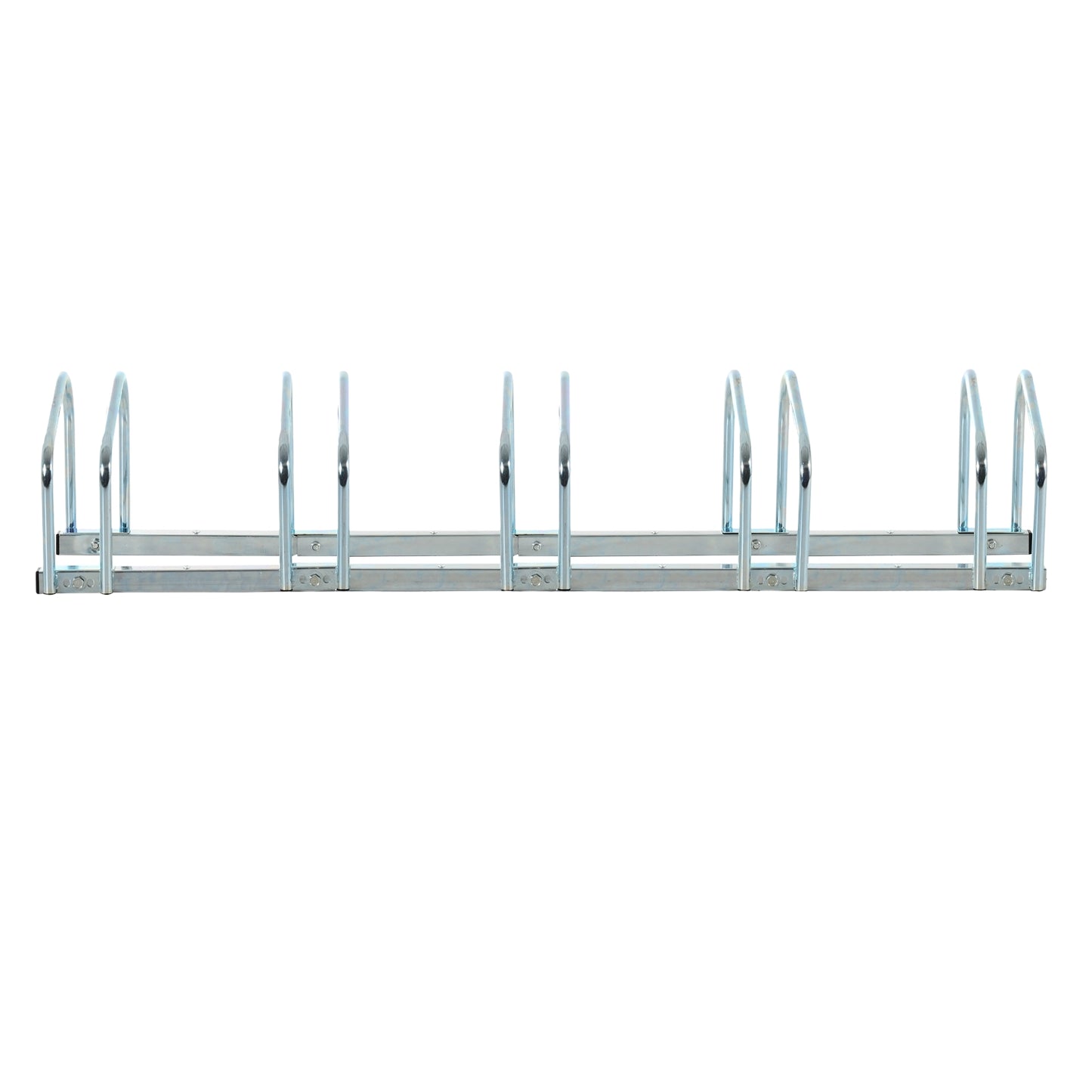 Steel bicycle rack - floor and wall mount, fits up to 6 bicycles