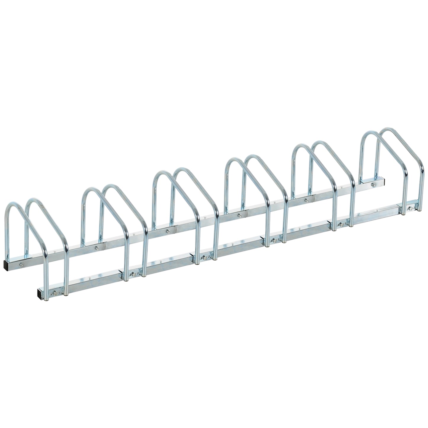 Steel bike rack for 6 - Wall/floor mount, weatherproof