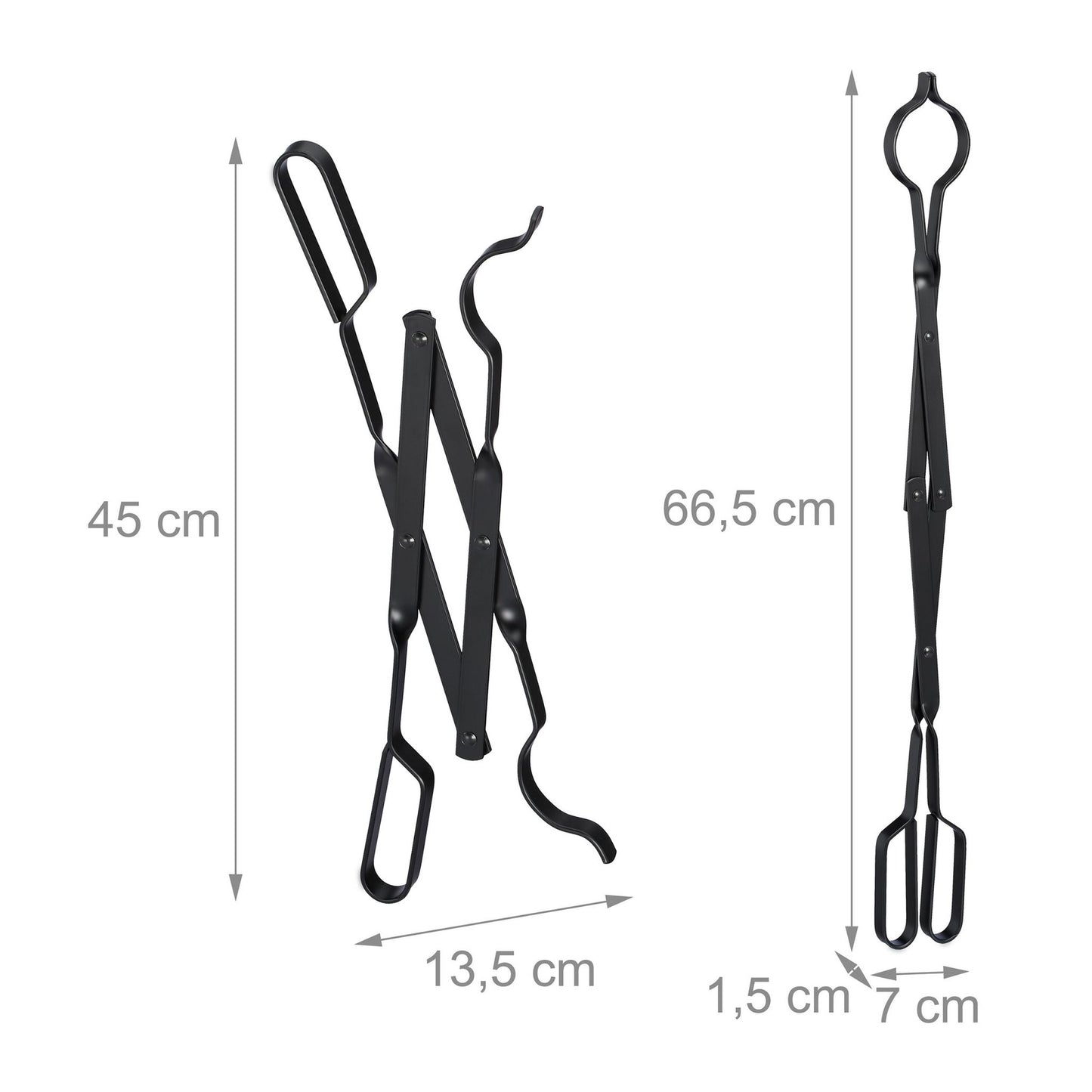 Steel fireplace rod