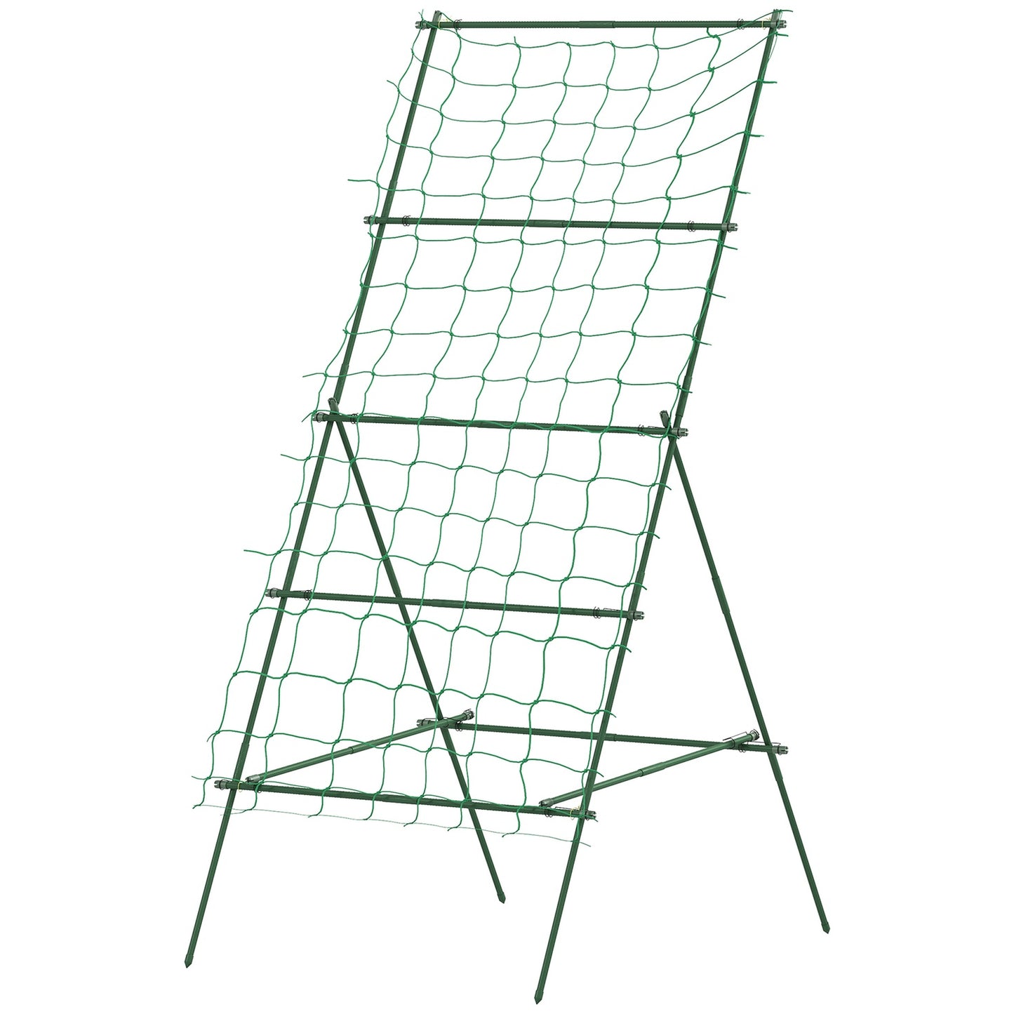 A-frame rustproof garden trellis in steel, 101x133x227 cm