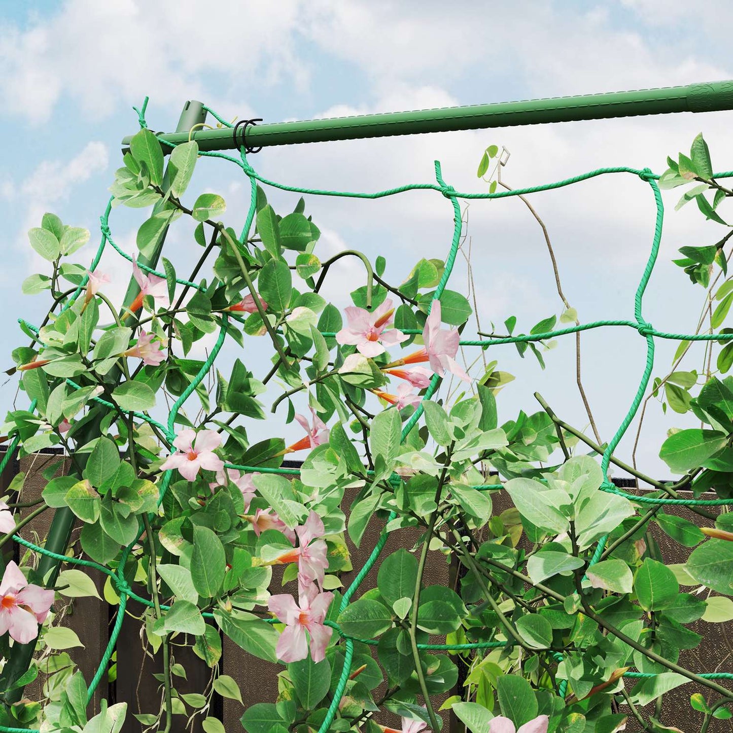 A-frame rustproof garden trellis in steel, 101x133x227 cm