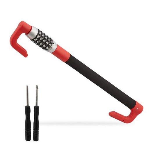 Steering wheel lock with number combination