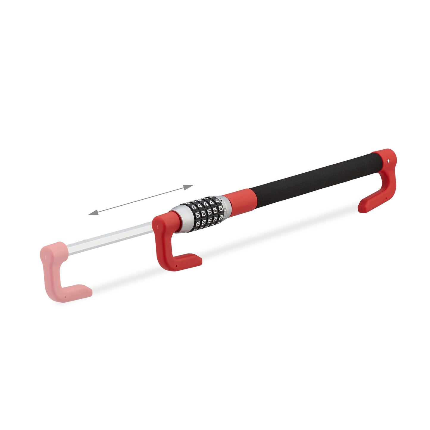 Steering wheel lock with number combination