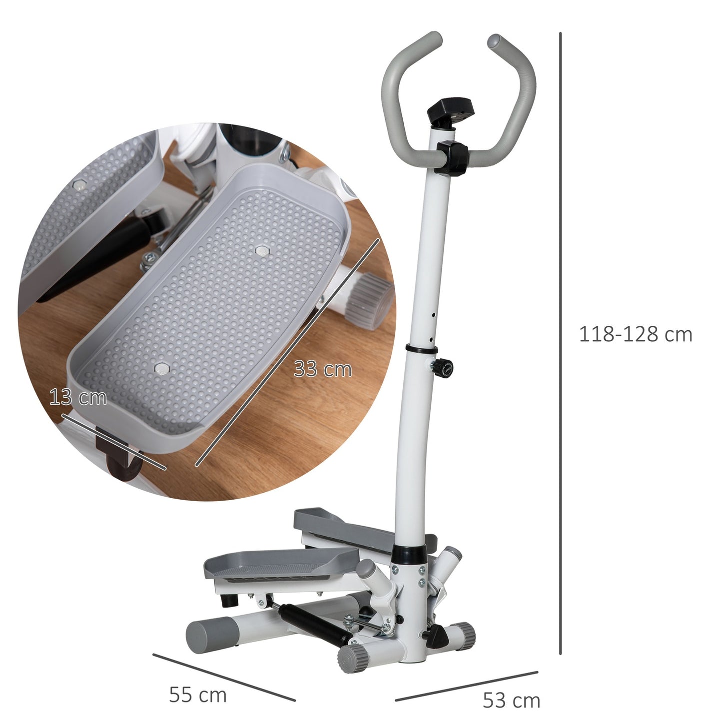 Stepper for Glutes and Thighs, Adjustable Resistance
