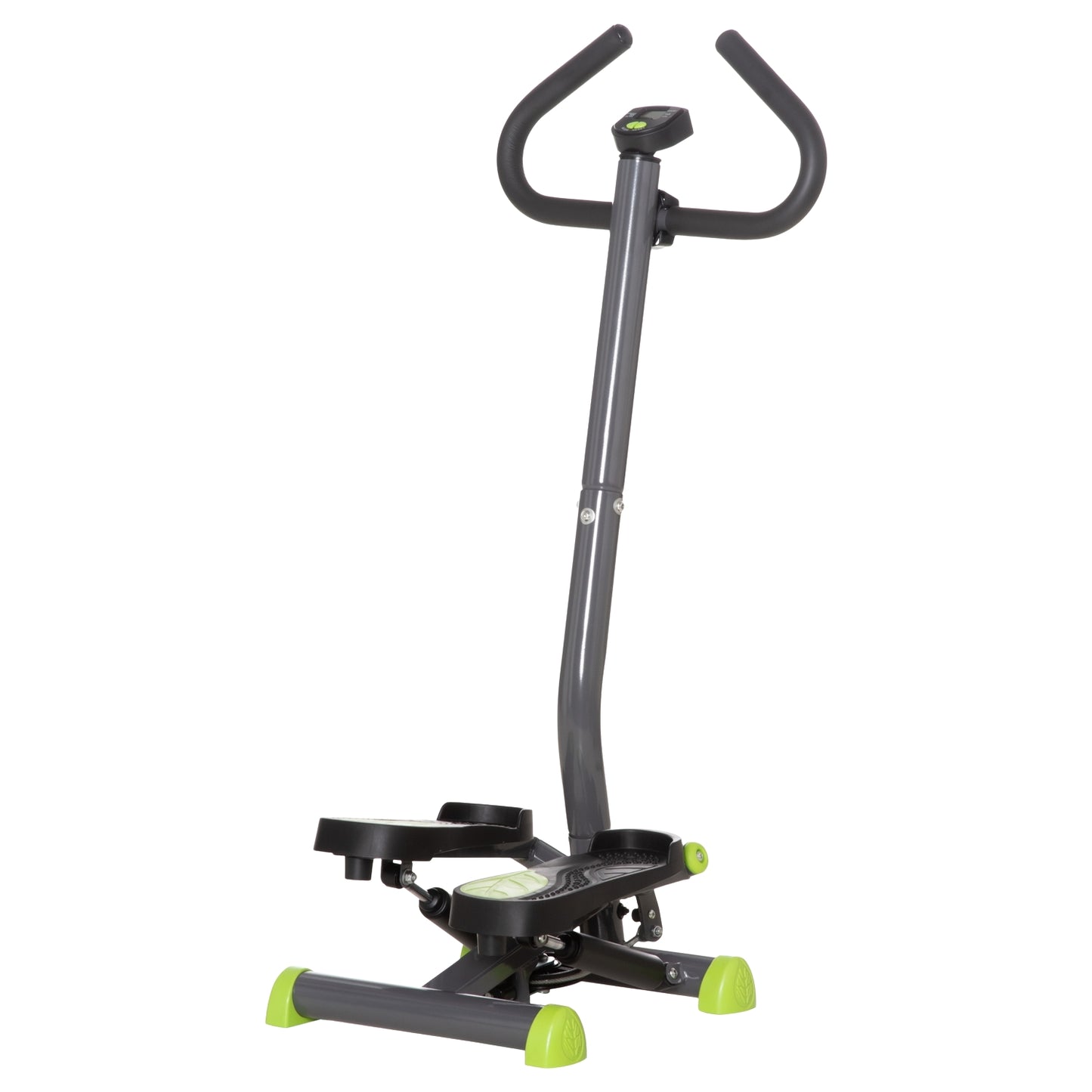 Stepper training machine with LCD, handle, 100 kg capacity