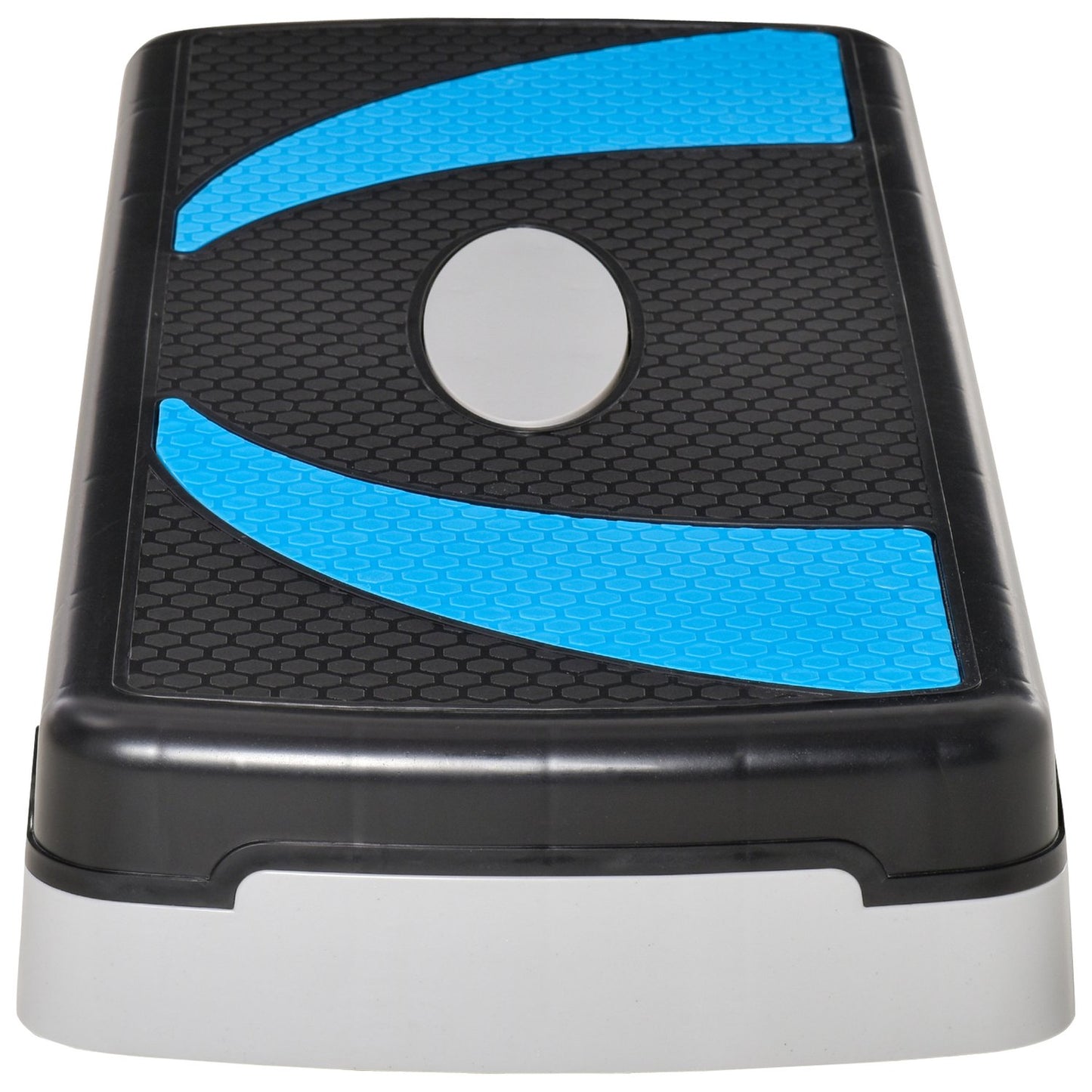 Light blue Aerobic Stepper, adjustable height, 150 kg capacity