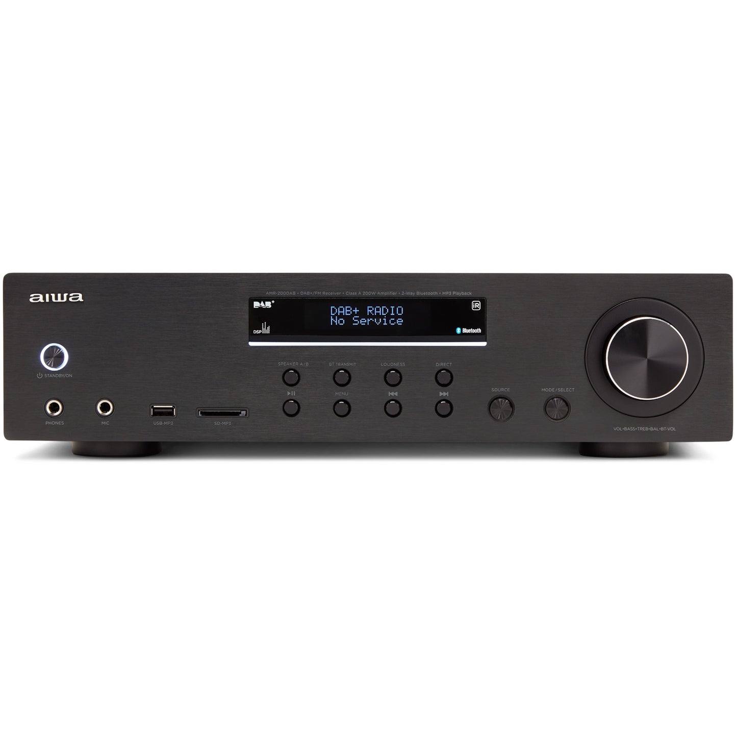 Stereo Receiver with Bluetooth, 2x100W RMS @4Ohm