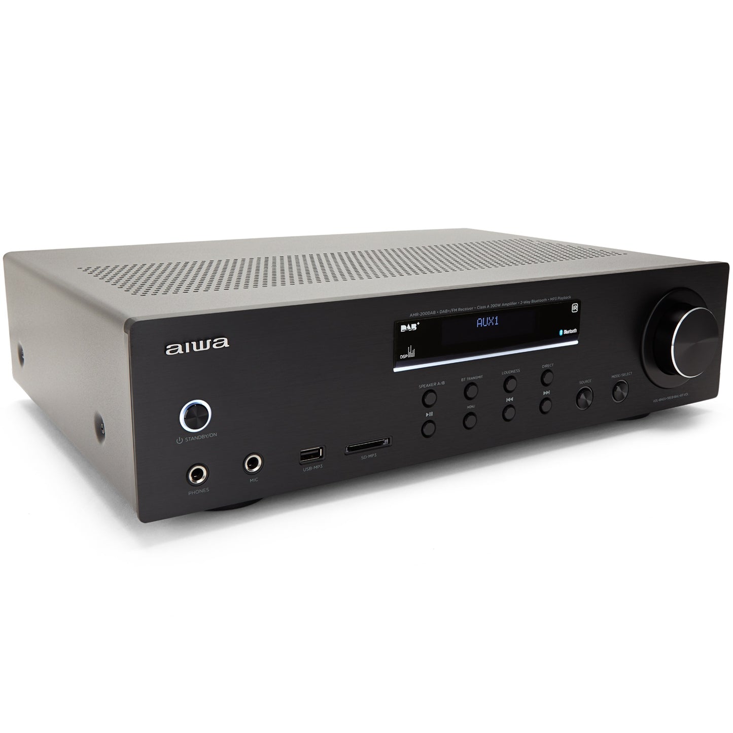 Stereo Receiver with Bluetooth, 2x100W RMS @4Ohm