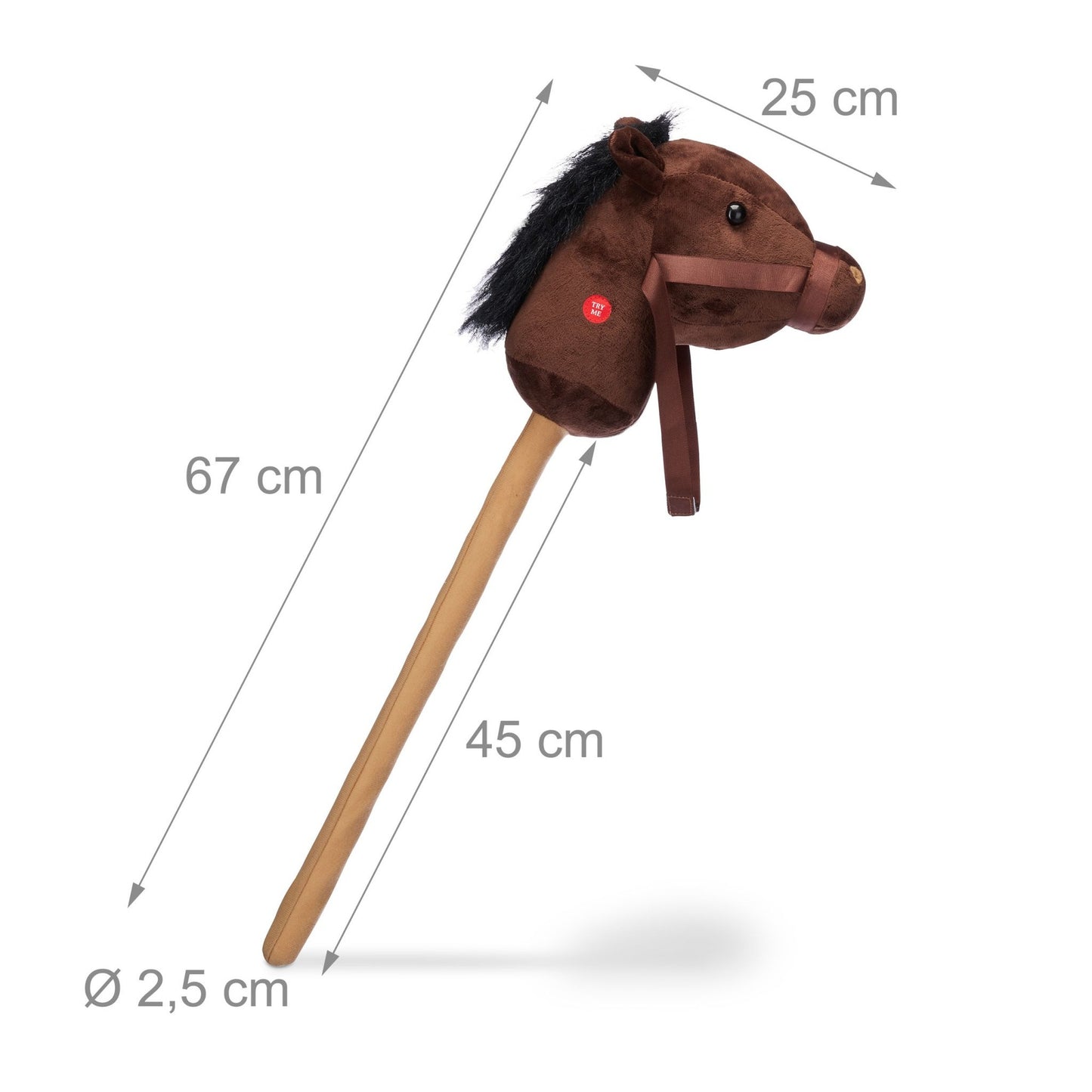 Stick horse with sounds for children