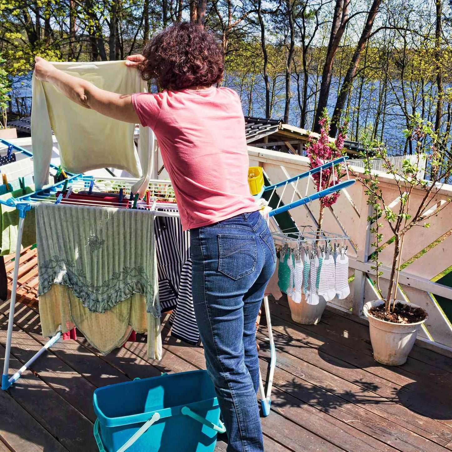 Stocking dryer for clothes horse