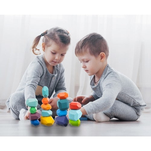 Stones/wooden blocks - 16 pcs. 22475