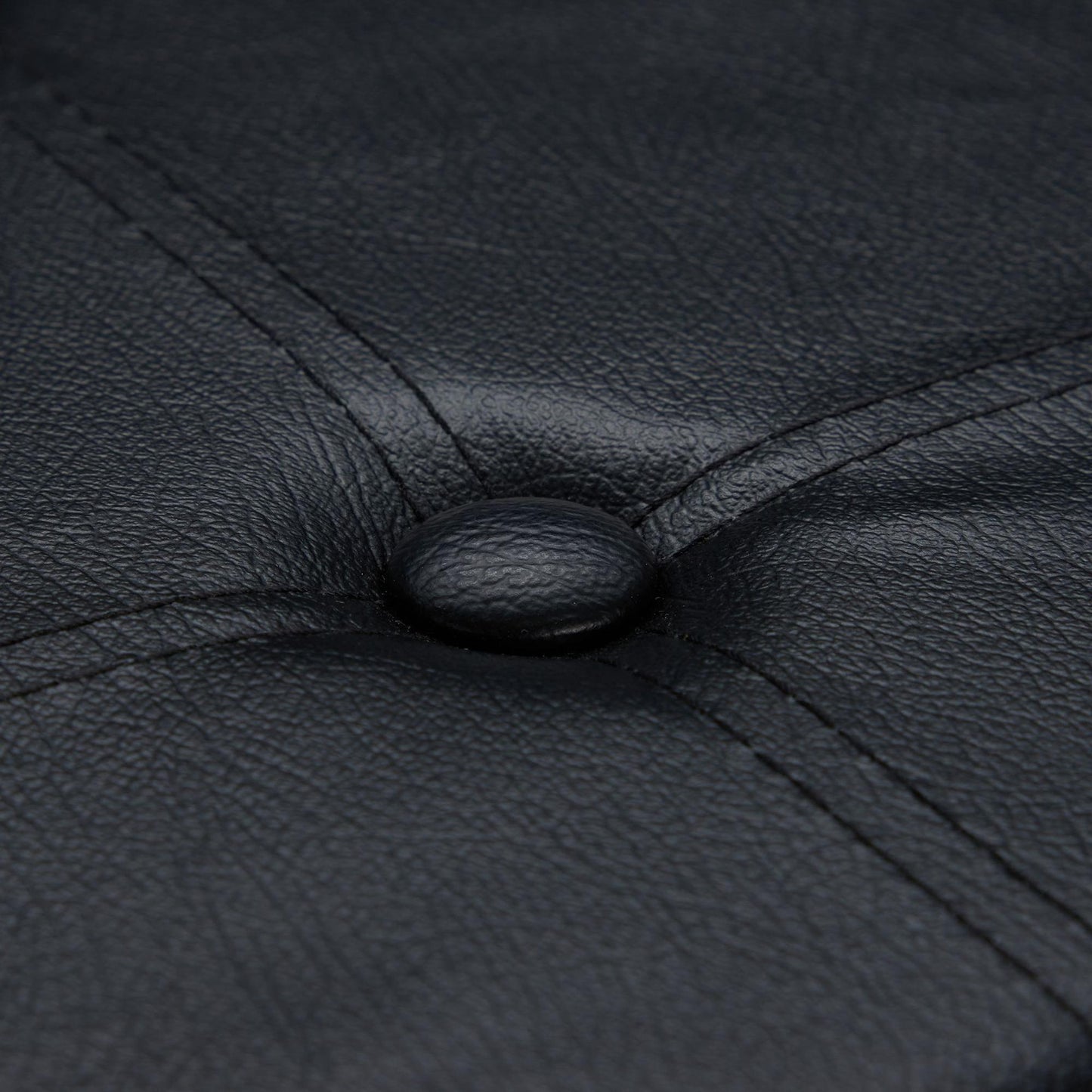 Stool in artificial leather with storage space
