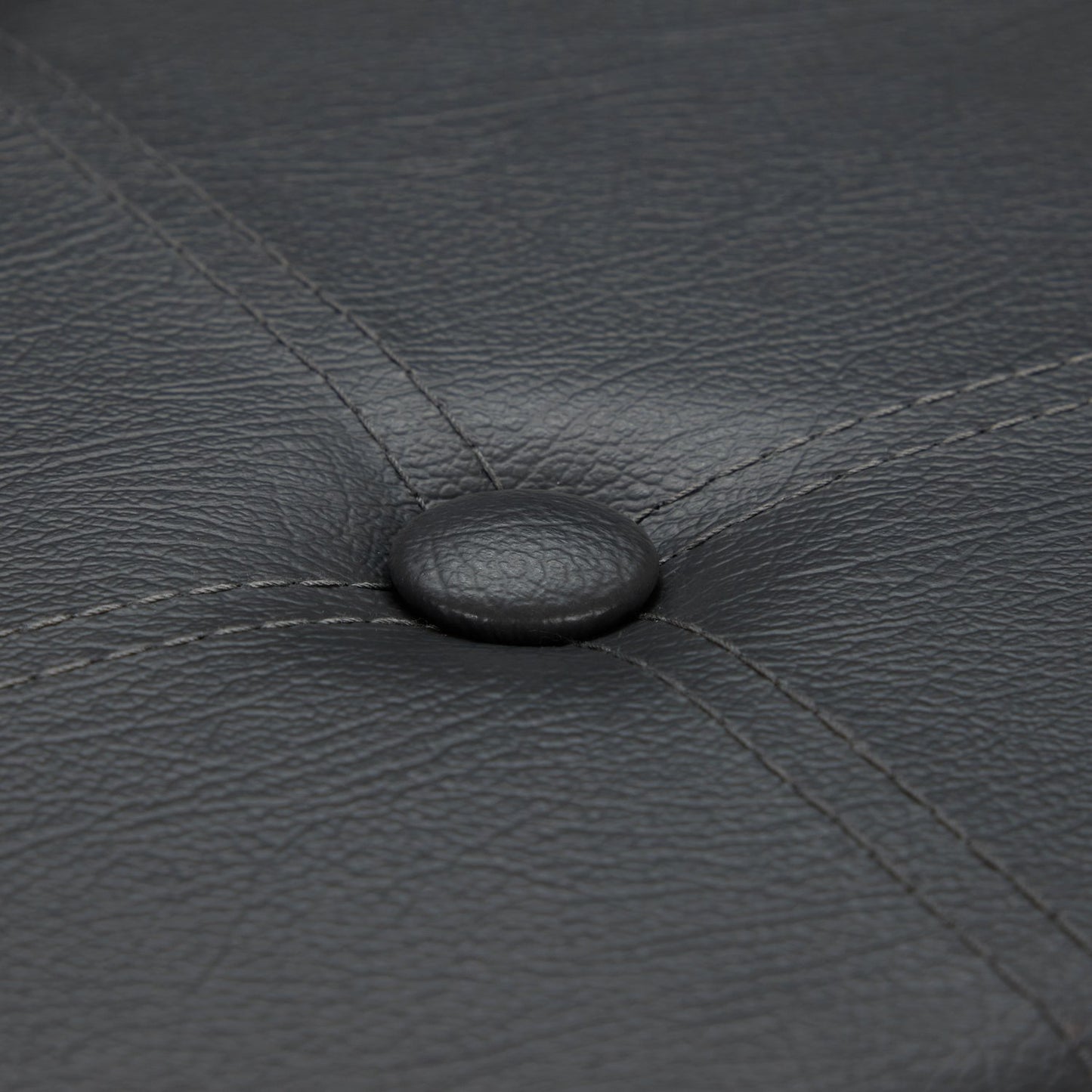 Stool in artificial leather with storage space