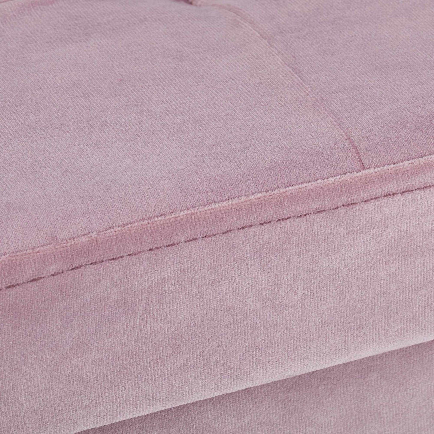Stool in pink velvet