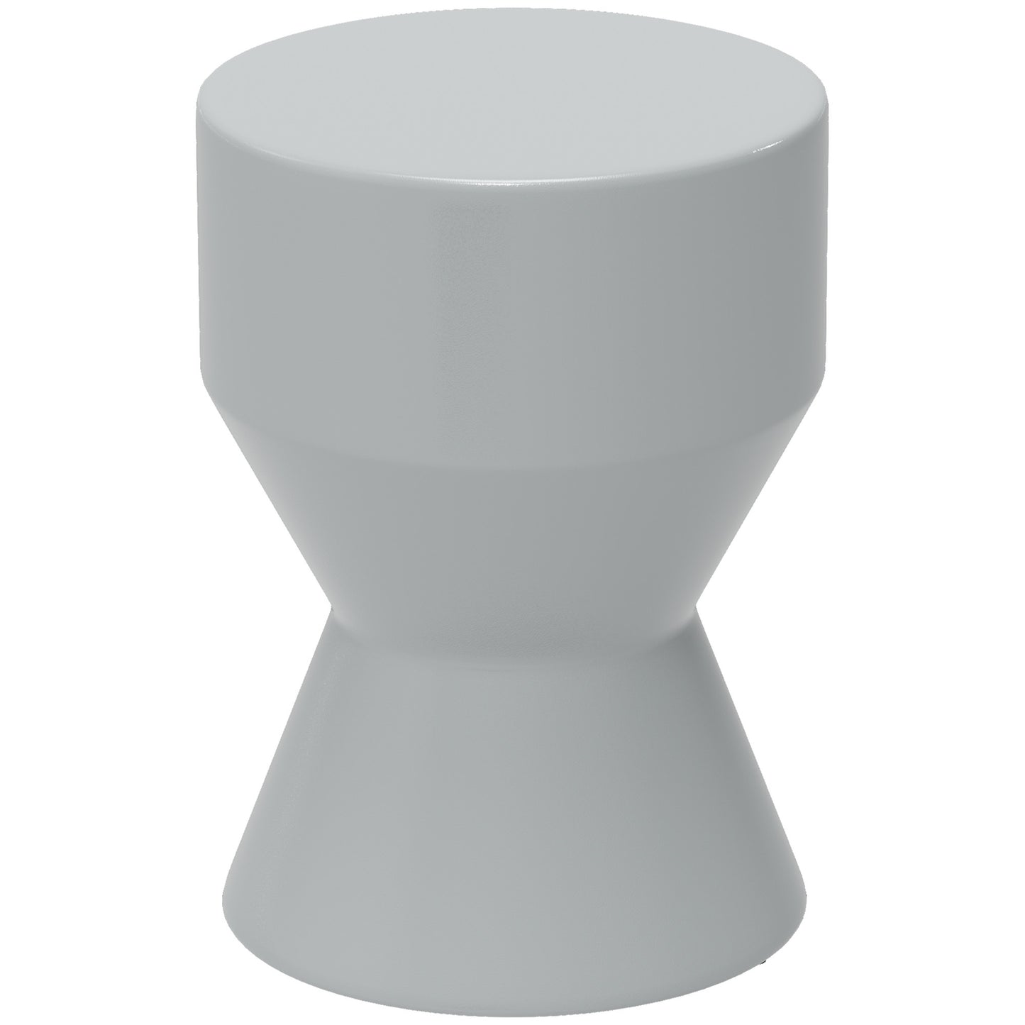 Ceramic hourglass garden stool, 120 kg capacity, weather resistant