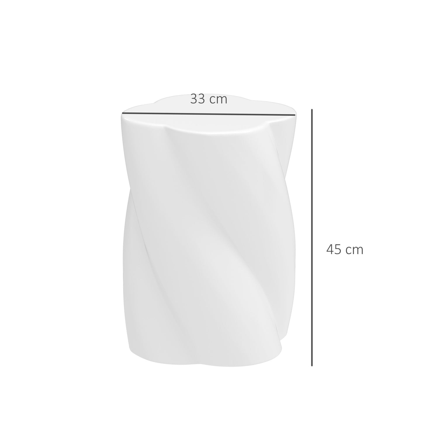 Ceramic spiral pallet, weatherproof, 120 kg load, white