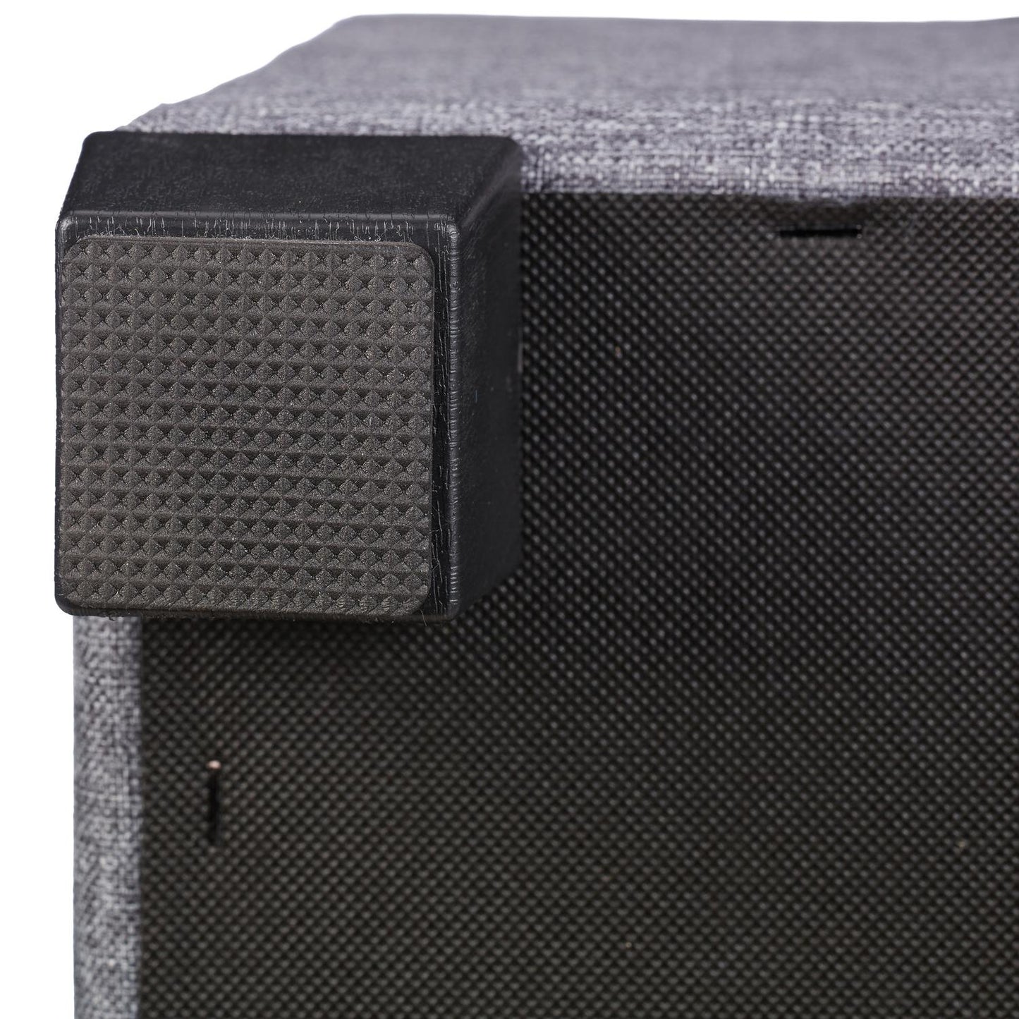 Stool with padding in gray