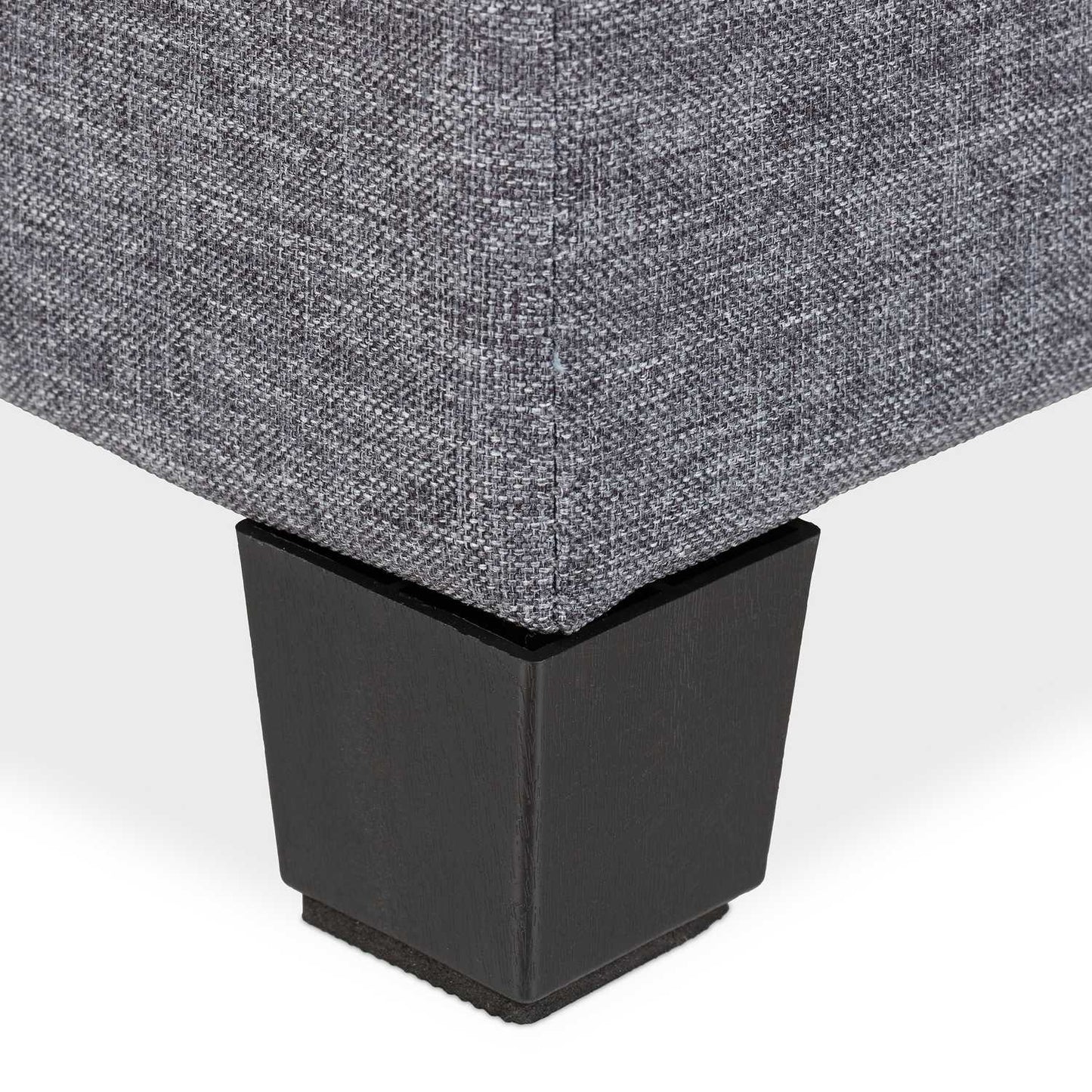 Stool with padding in gray
