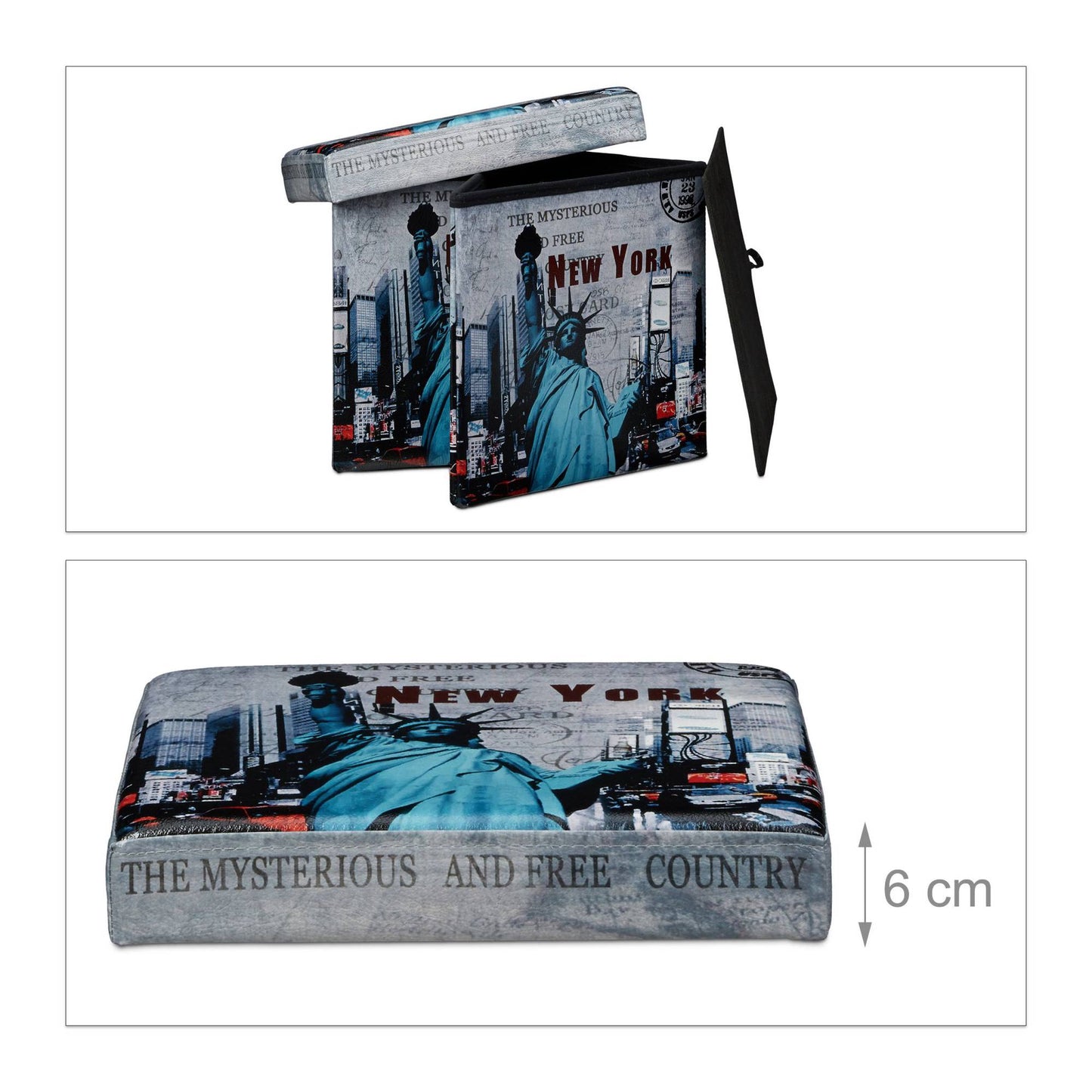 Stool with storage space Trend motif