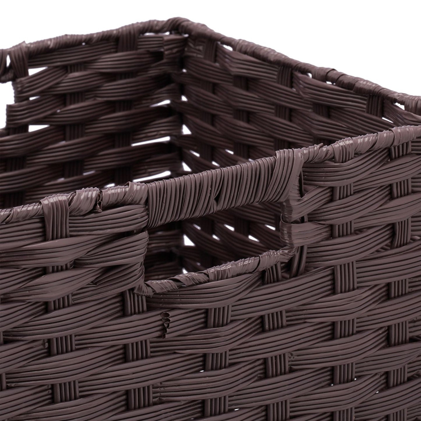 Storage Baskets Set of 2 – Durable Plastic Organisers