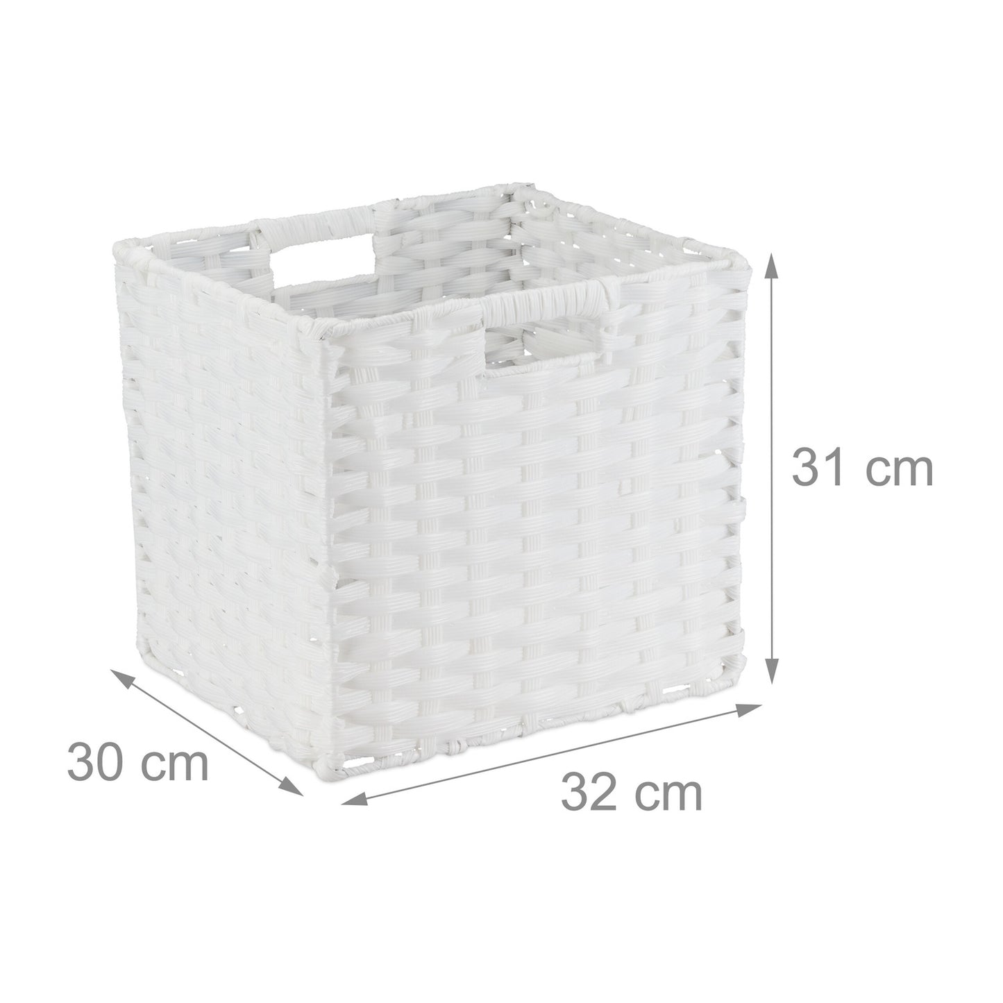 Storage Baskets Set of 4 – Durable Plastic Organisers