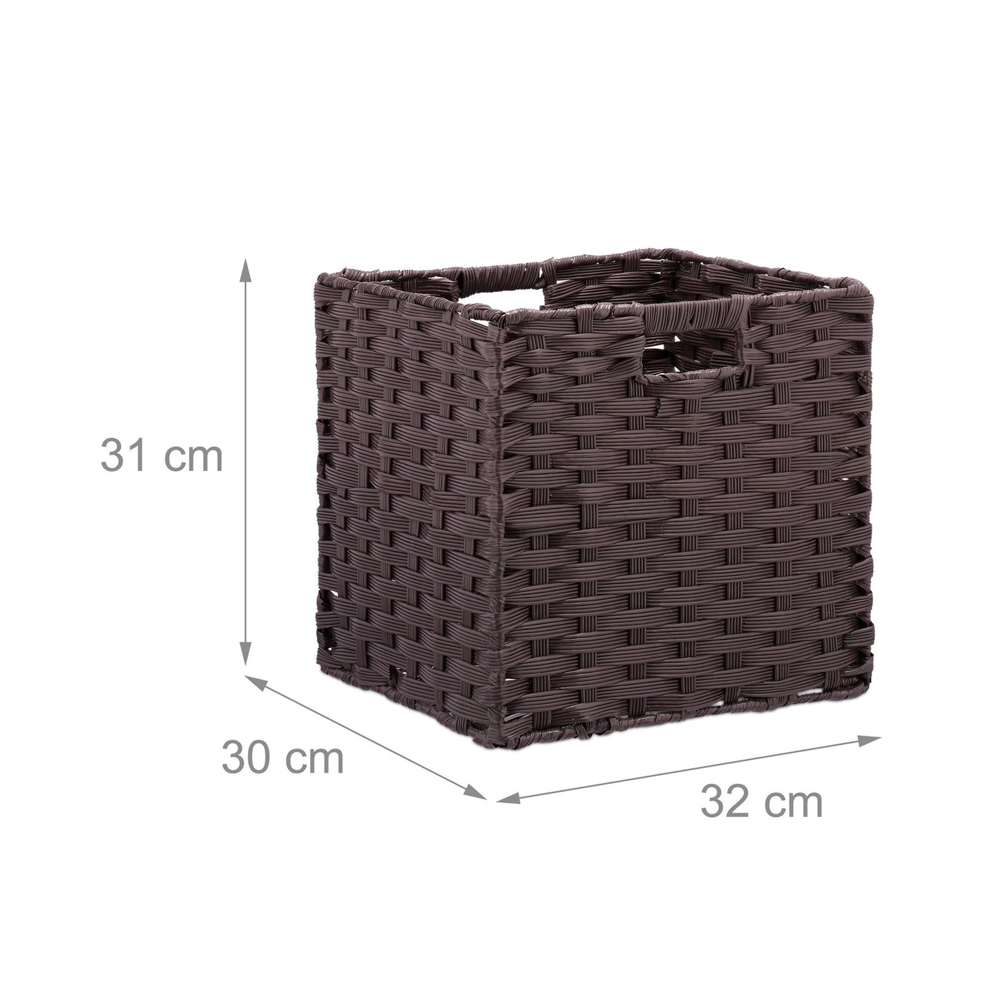 Storage Baskets Set of 4 – Durable Plastic Organisers