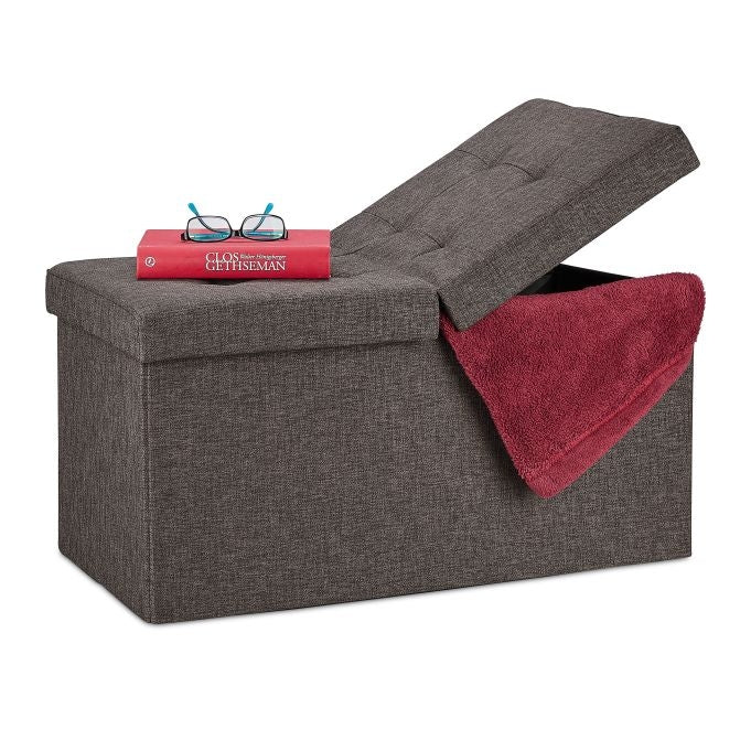 Storage Bench with Hinged Lid