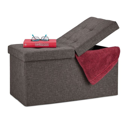 Storage Bench with Hinged Lid