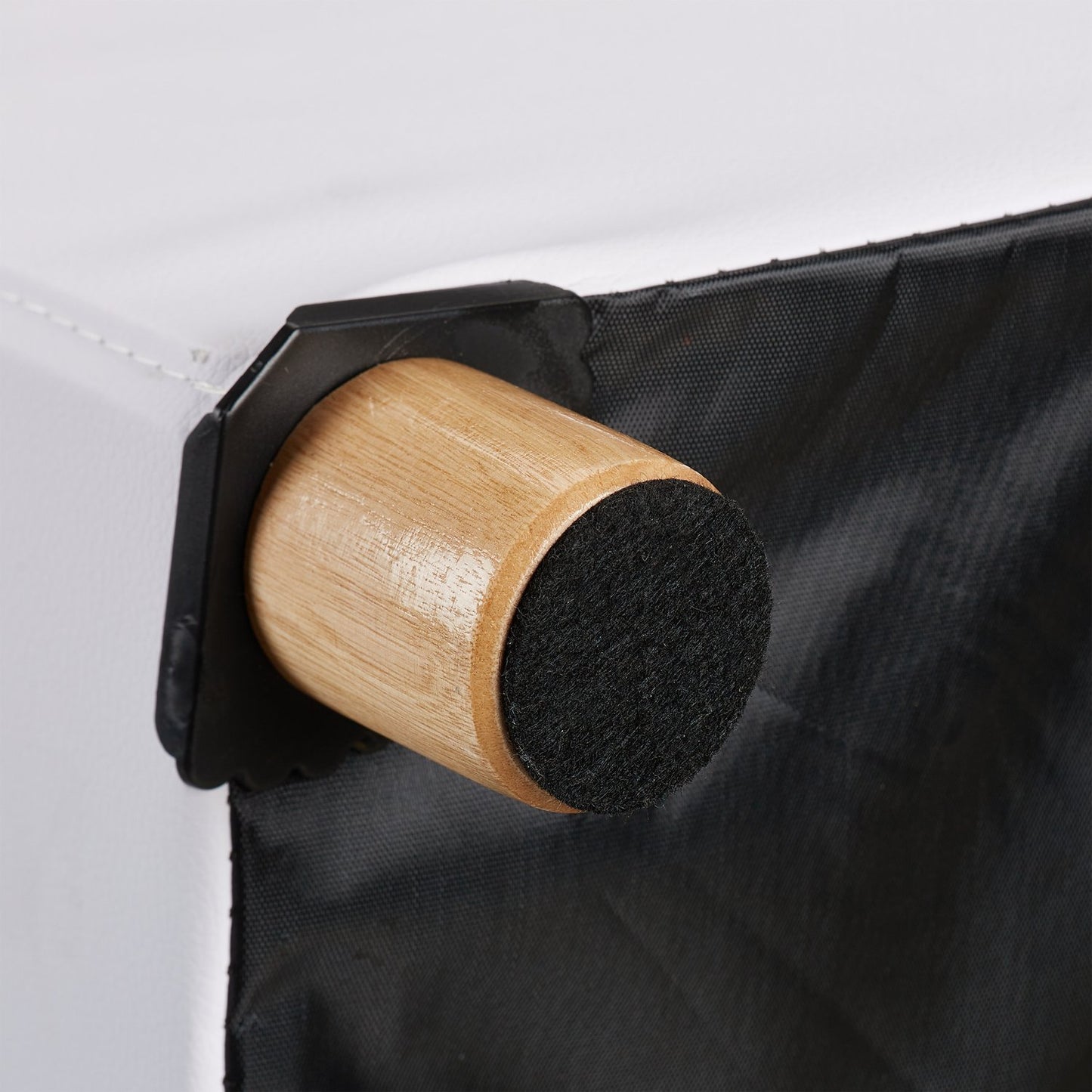 Storage Bench with Wooden Feet