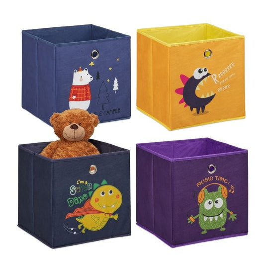 Storage Box for Kids Set of 4