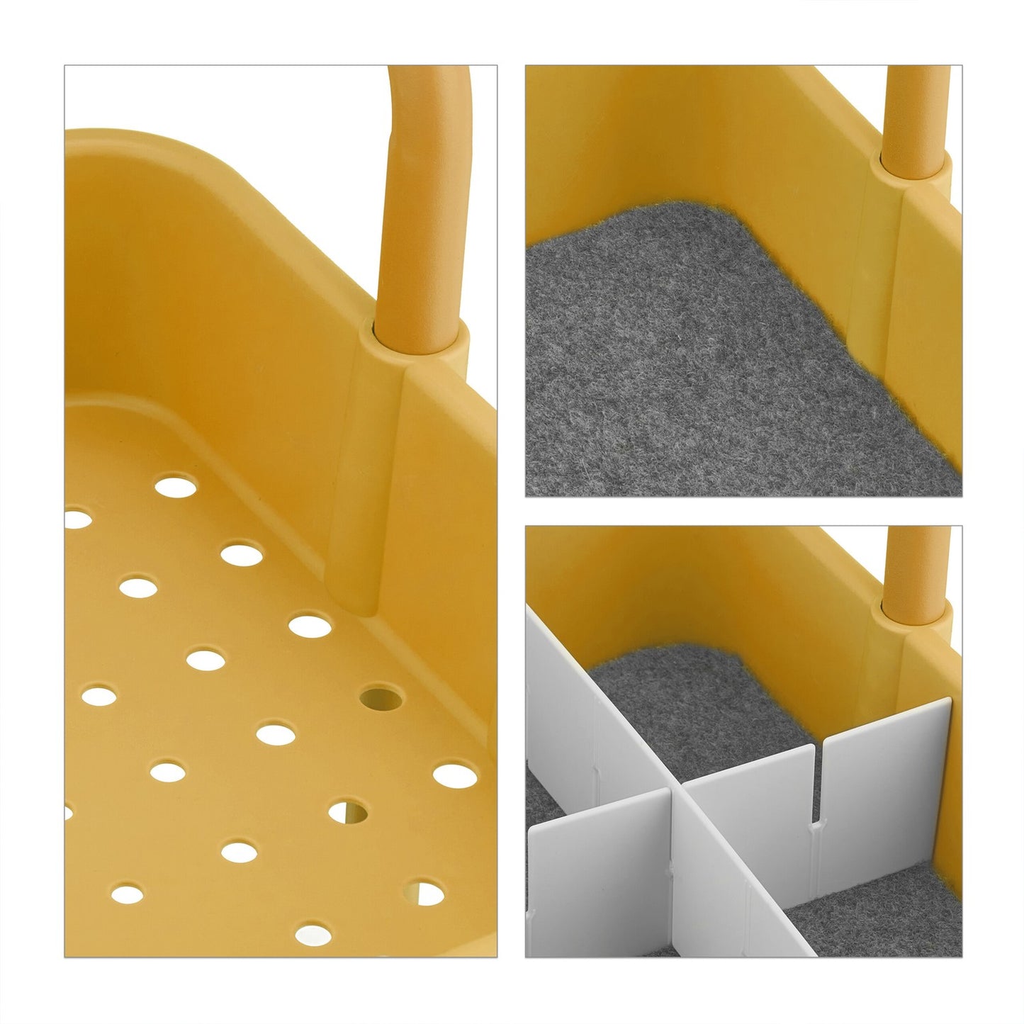 Storage Trolley with Felt Inserts and Accessories