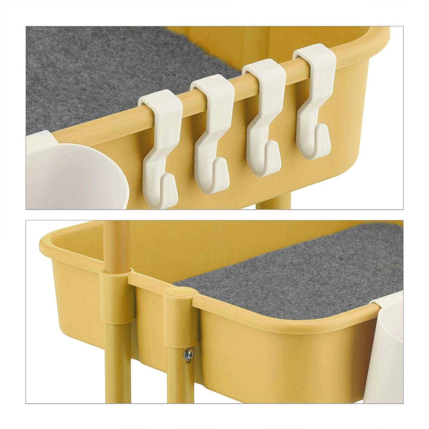 Storage Trolley with Felt Inserts and Accessories
