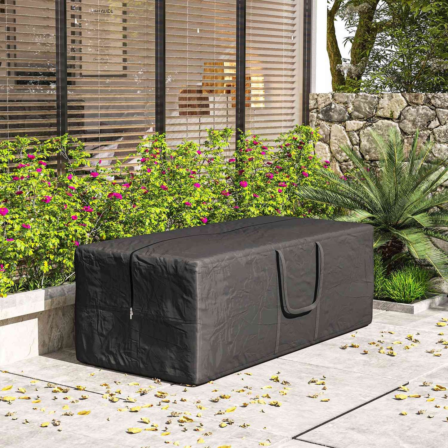 Black 840L Waterproof Camping Storage Bag, UV30+, Heavy Duty