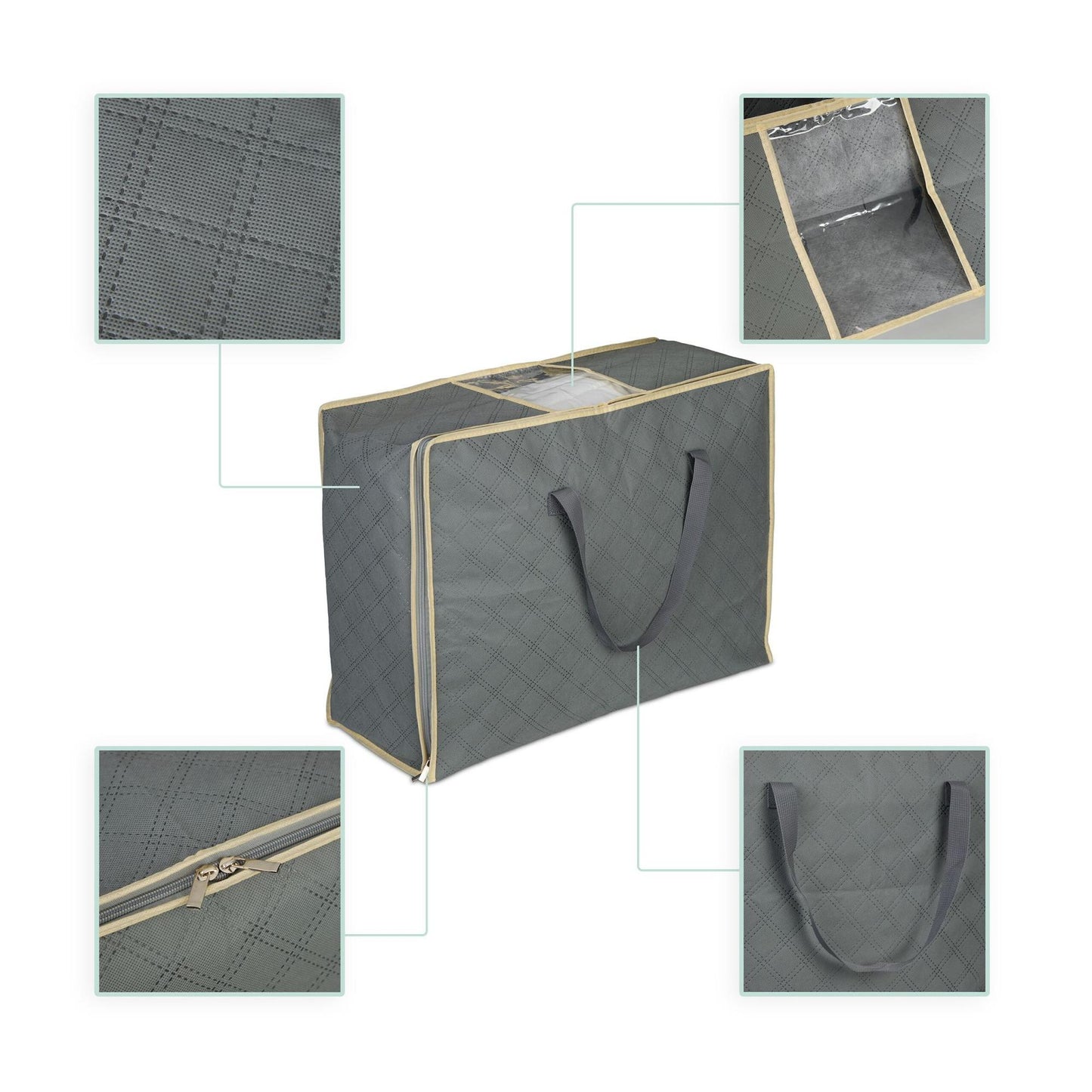 Storage bag for quilts 2-pack