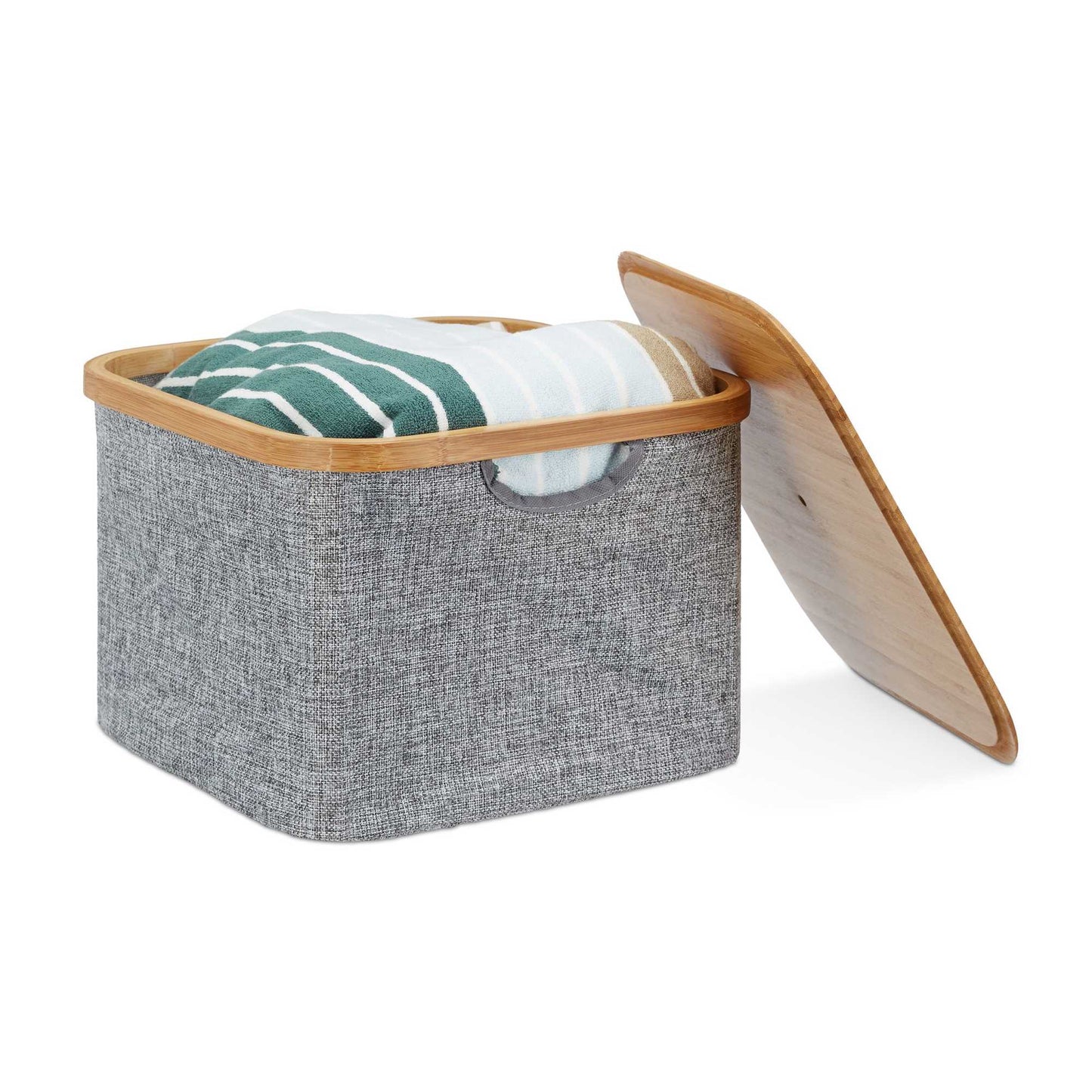 Storage basket fabric gray
