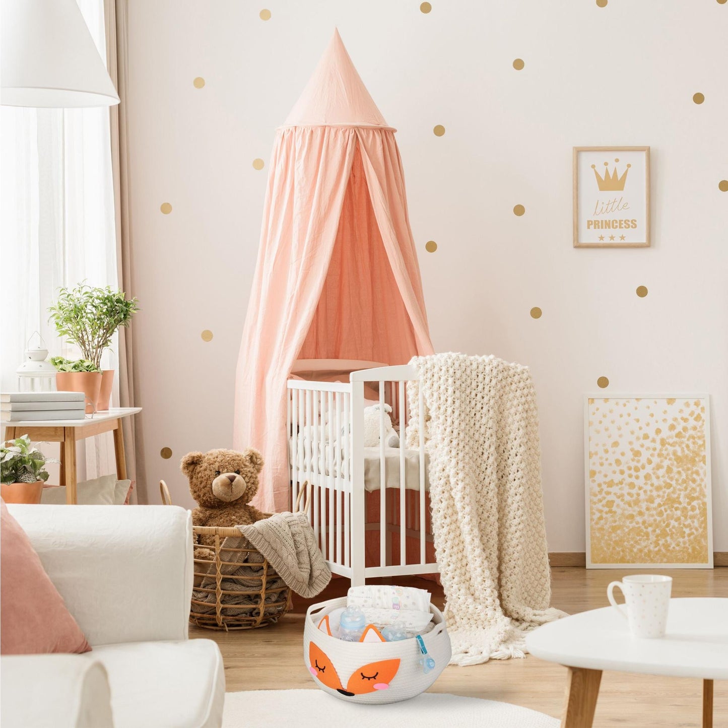 Storage basket for children fox