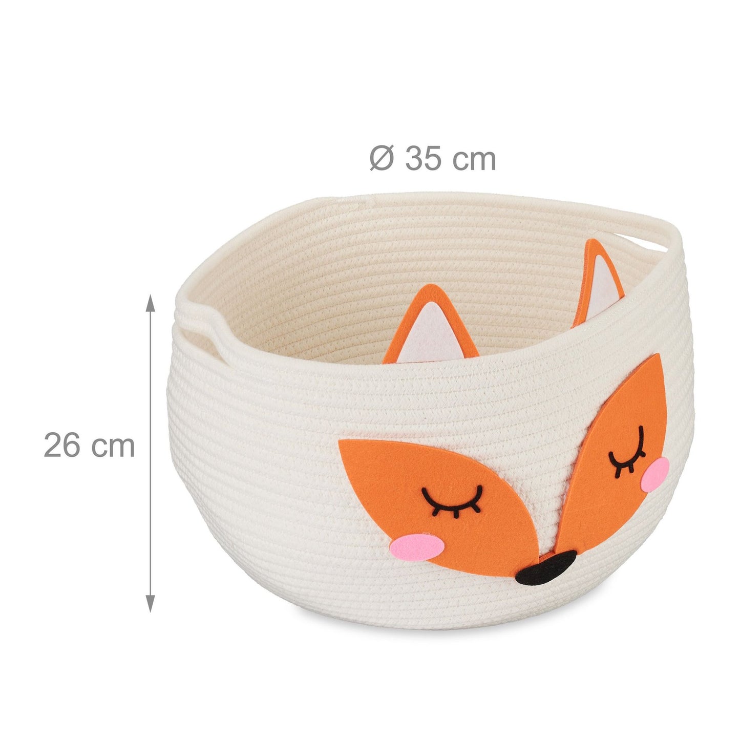 Storage basket for children fox