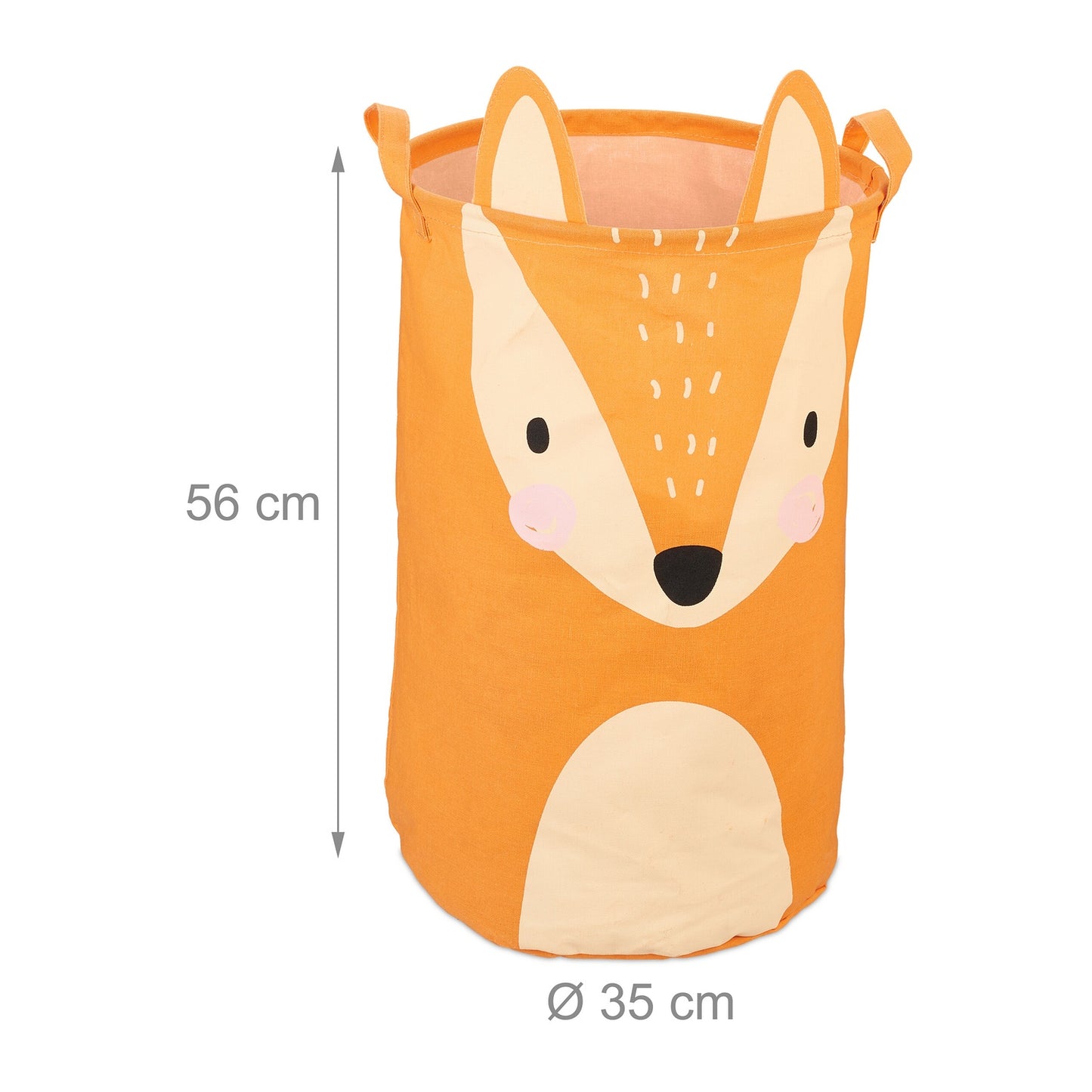 Storage basket for children with fox motif