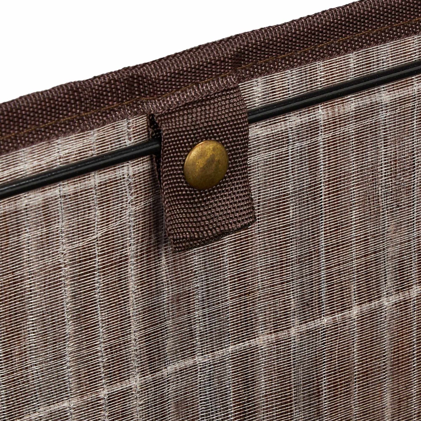 Storage basket in brown bamboo