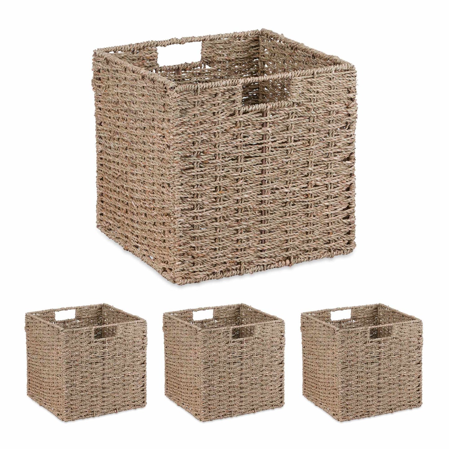 Storage basket seagrass set